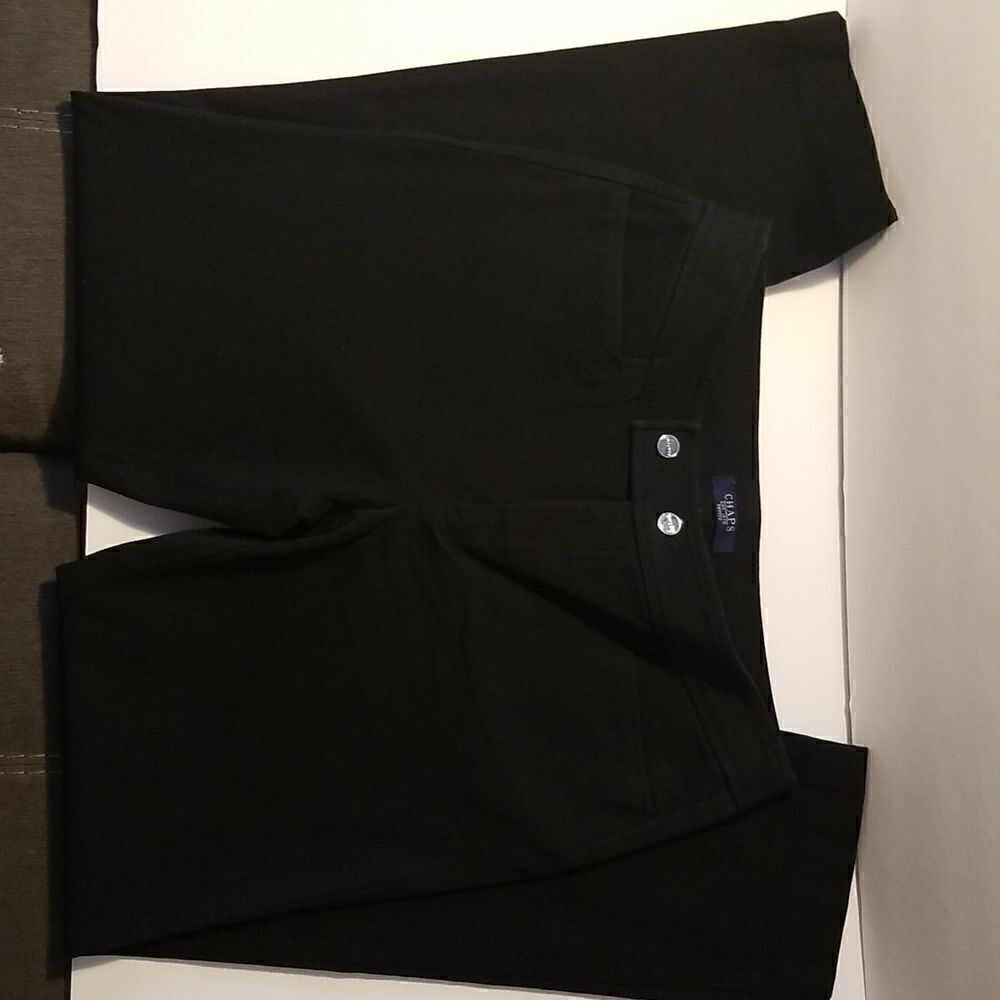 Chaps black dress pants. Size 8P.